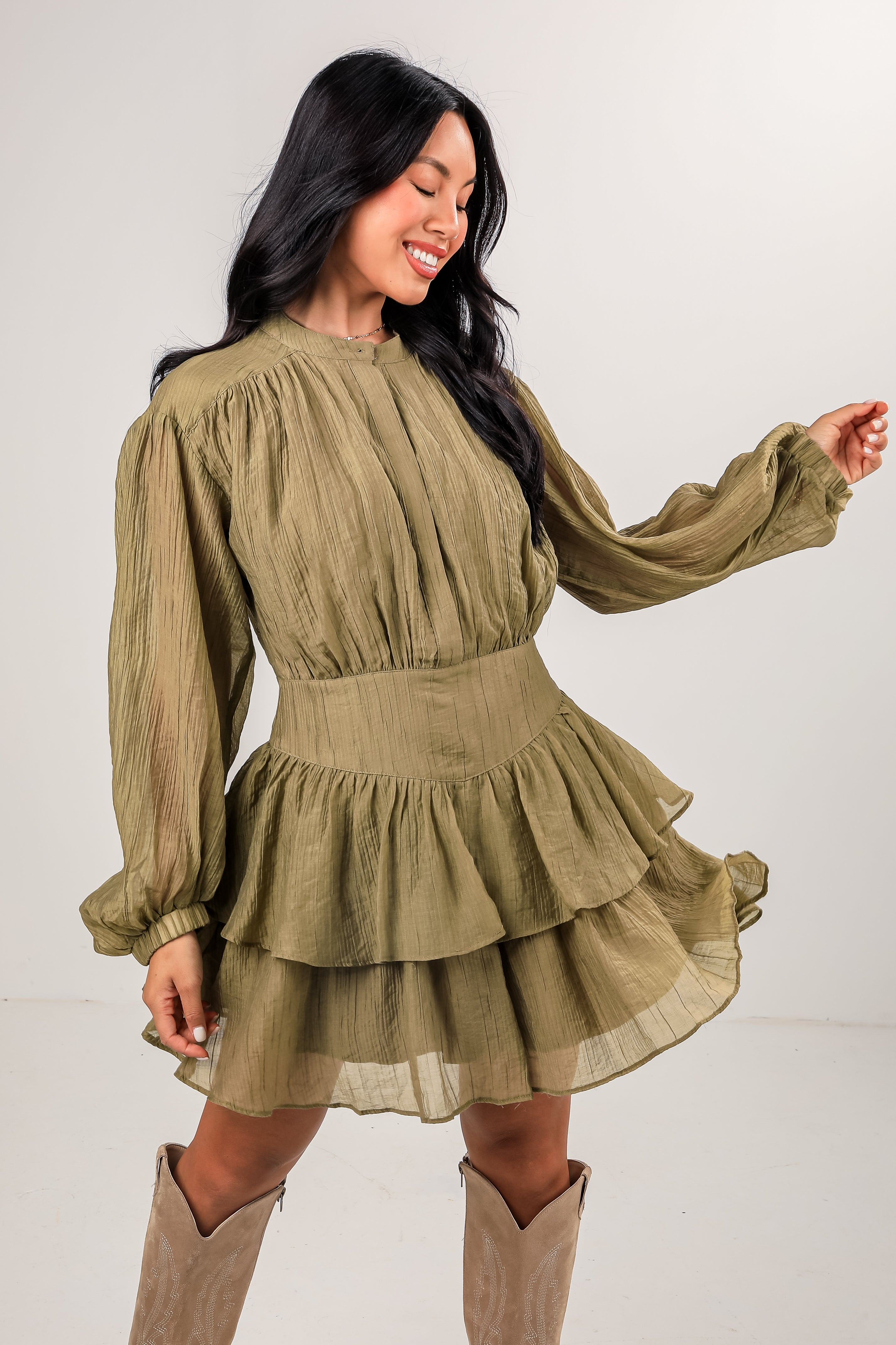Choose Yourself Olive Mini Dress