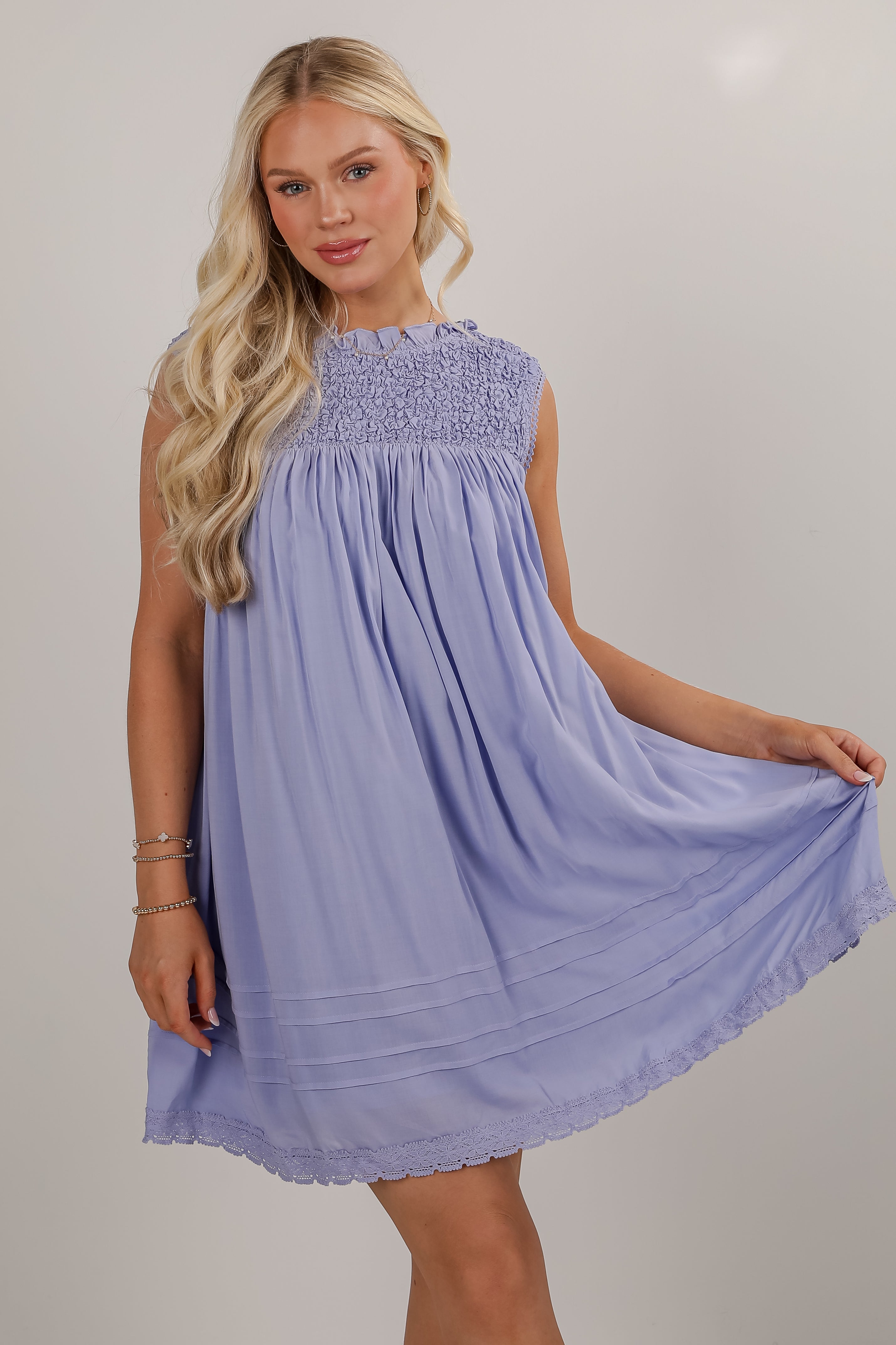 Something Sweet Lavender Mini Dress