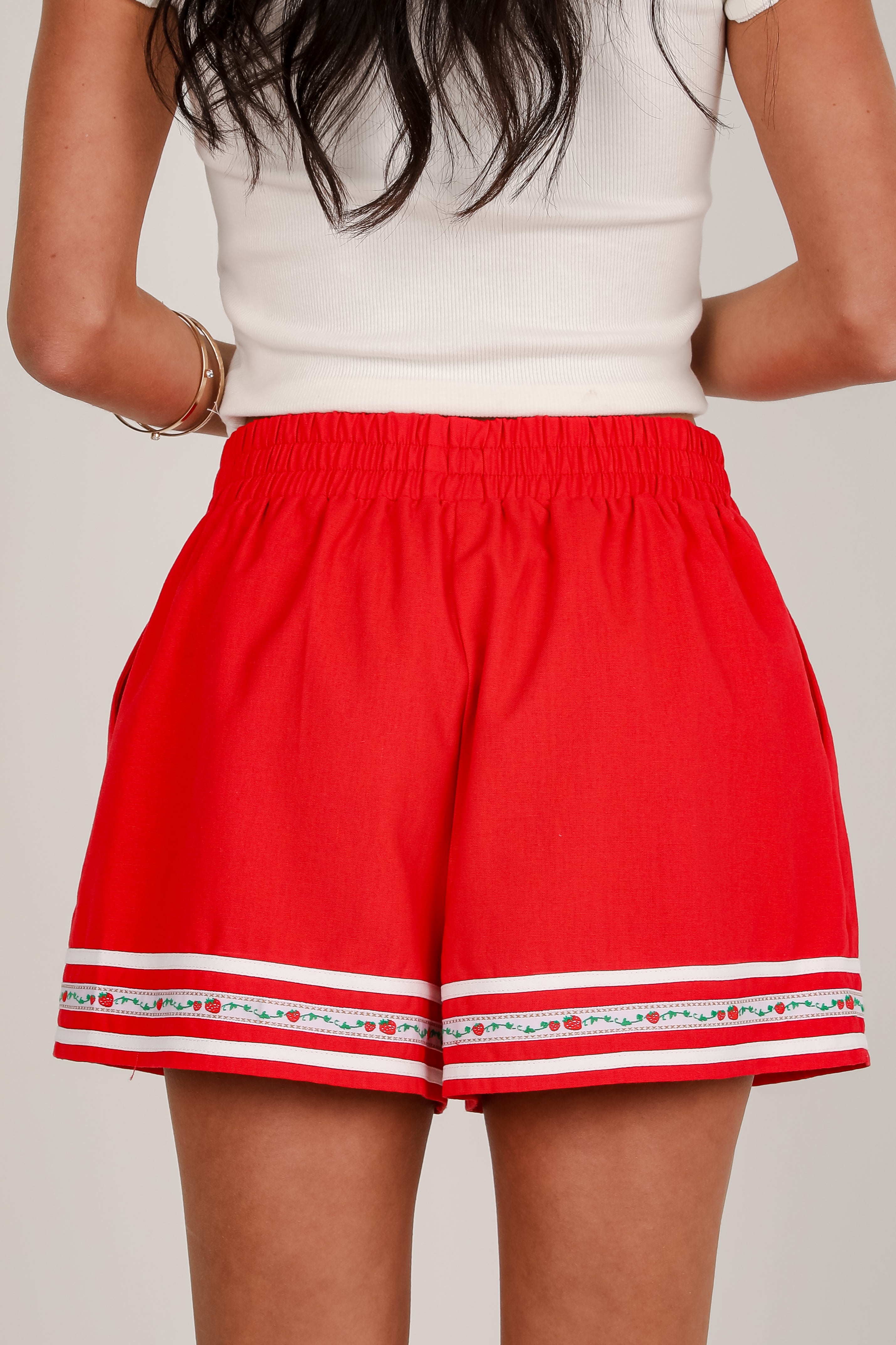 You're Berry Cute Red Shorts