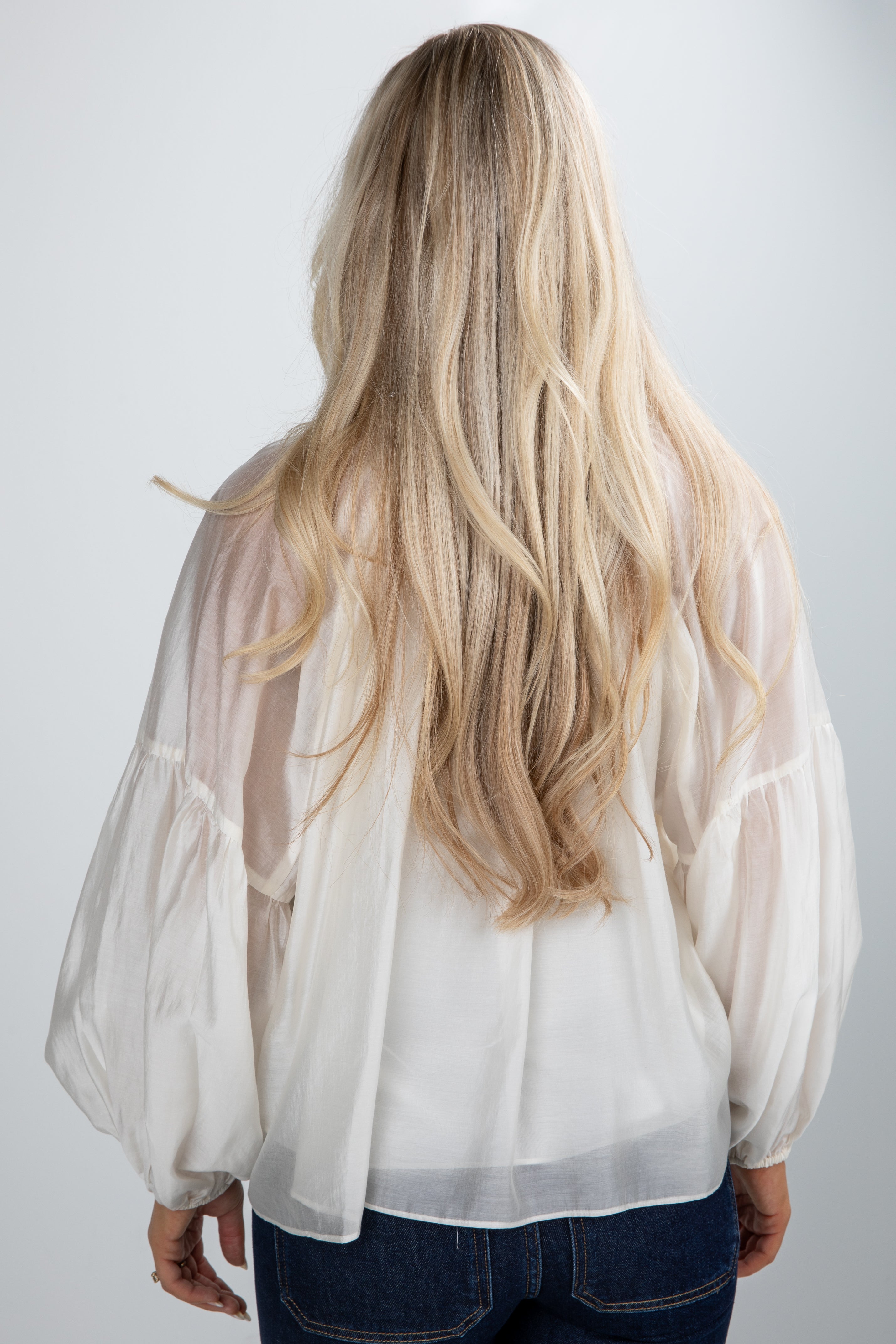 Dazzling Beauty Off White Blouse