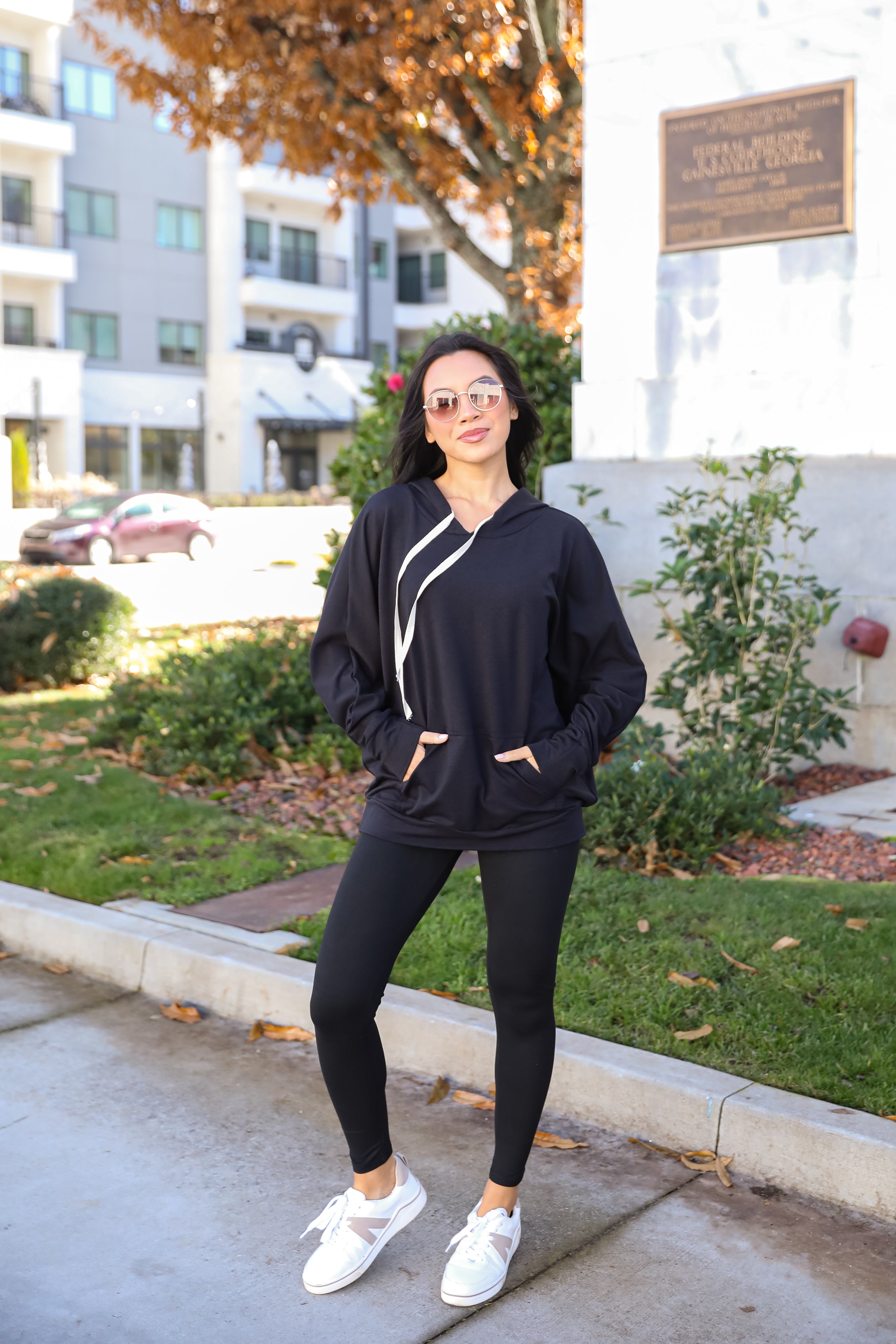 Blissful Beginnings Black Hooded Top