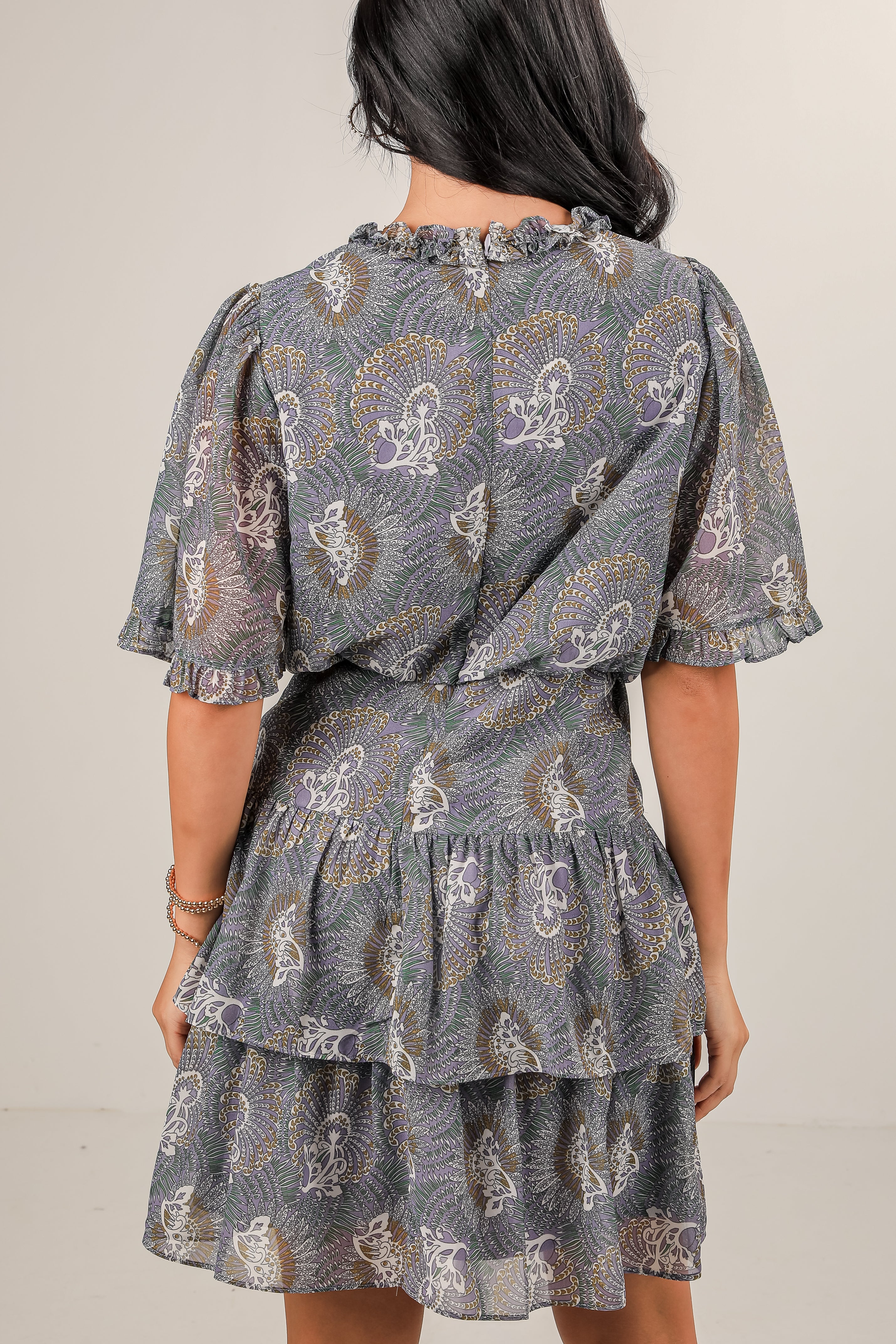 Stay With Me Lavender Floral Mini Dress