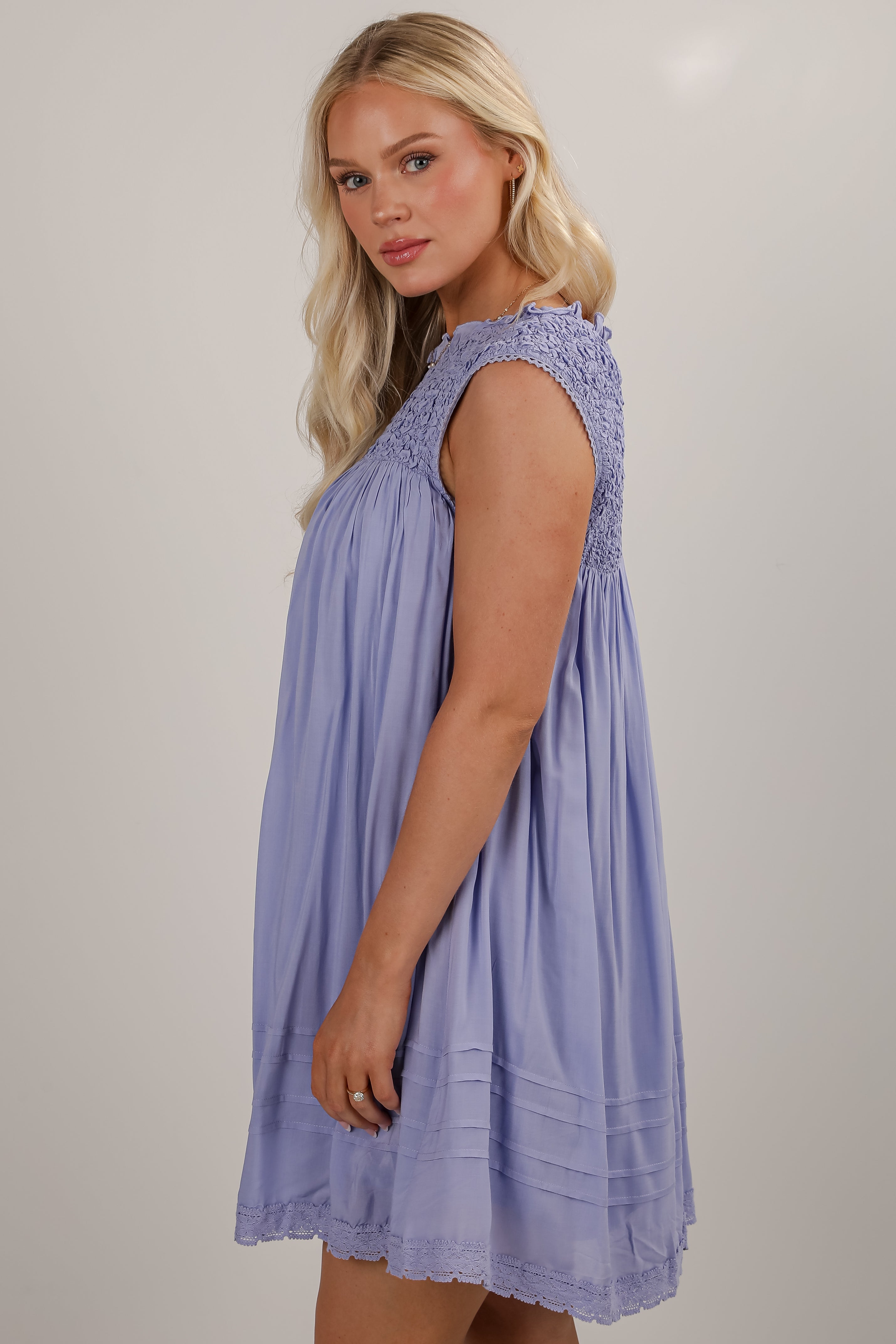 Something Sweet Lavender Mini Dress