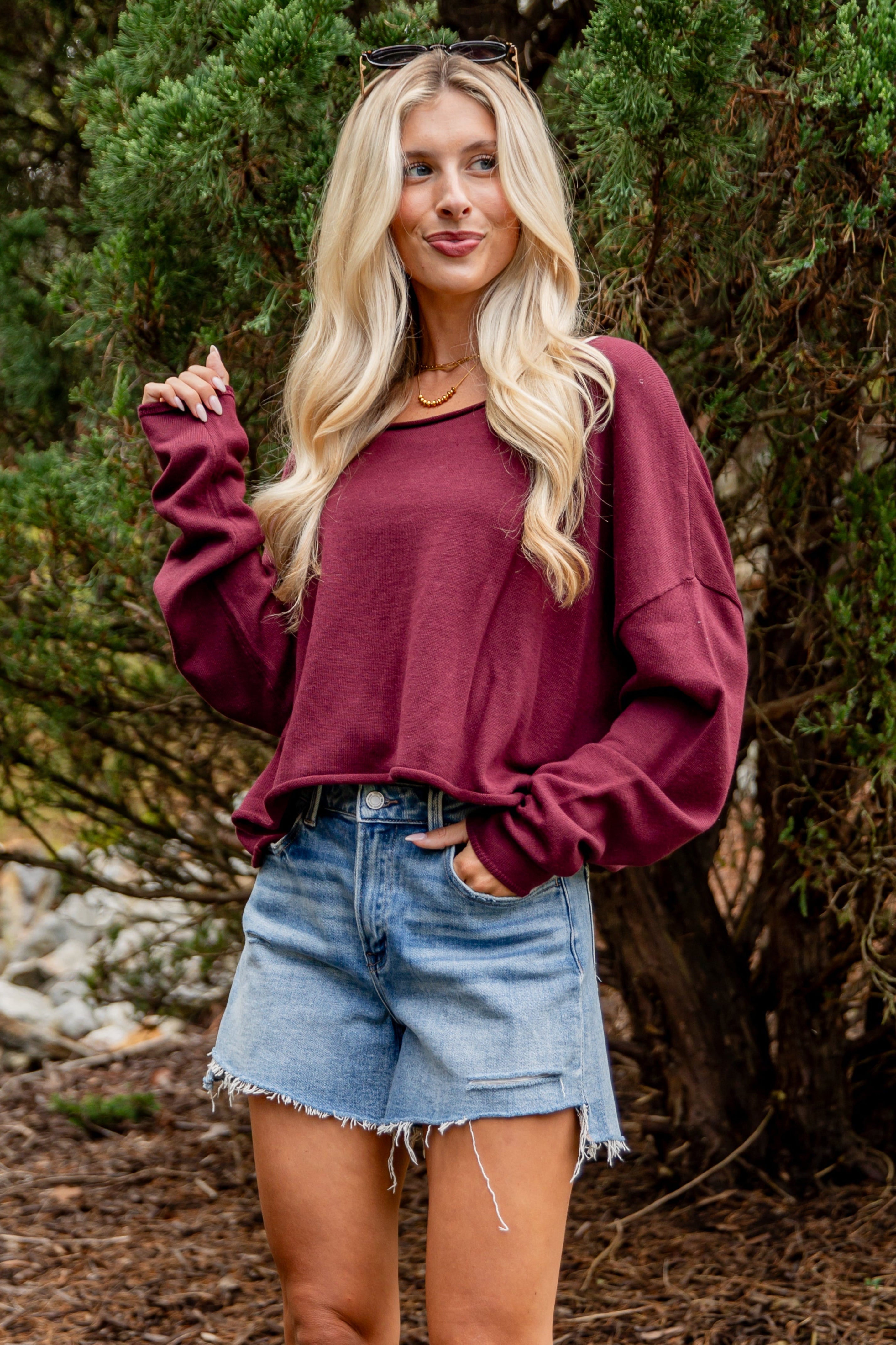Chase The Feelings Lightweight Knit Top
