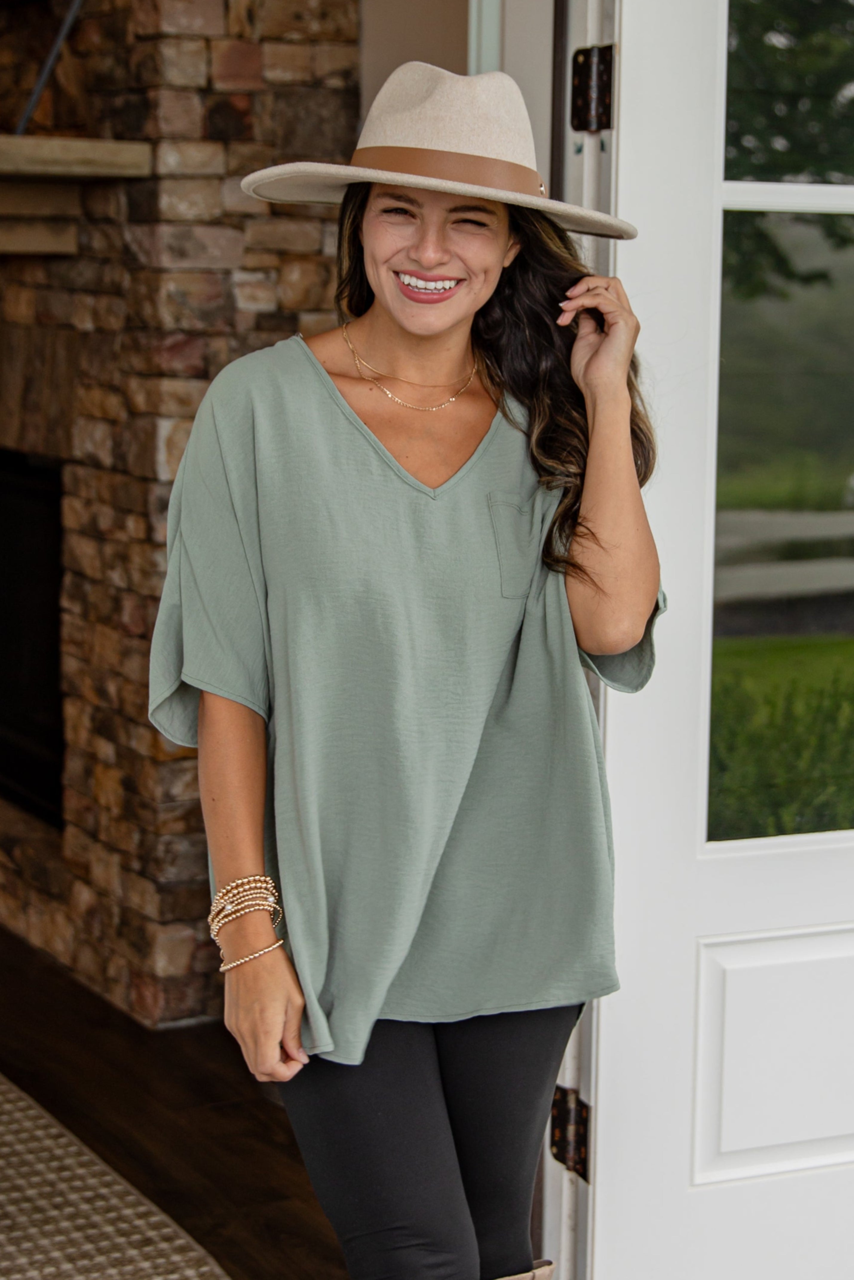 Keep It Cool Oversized Blouse - DU DEAL