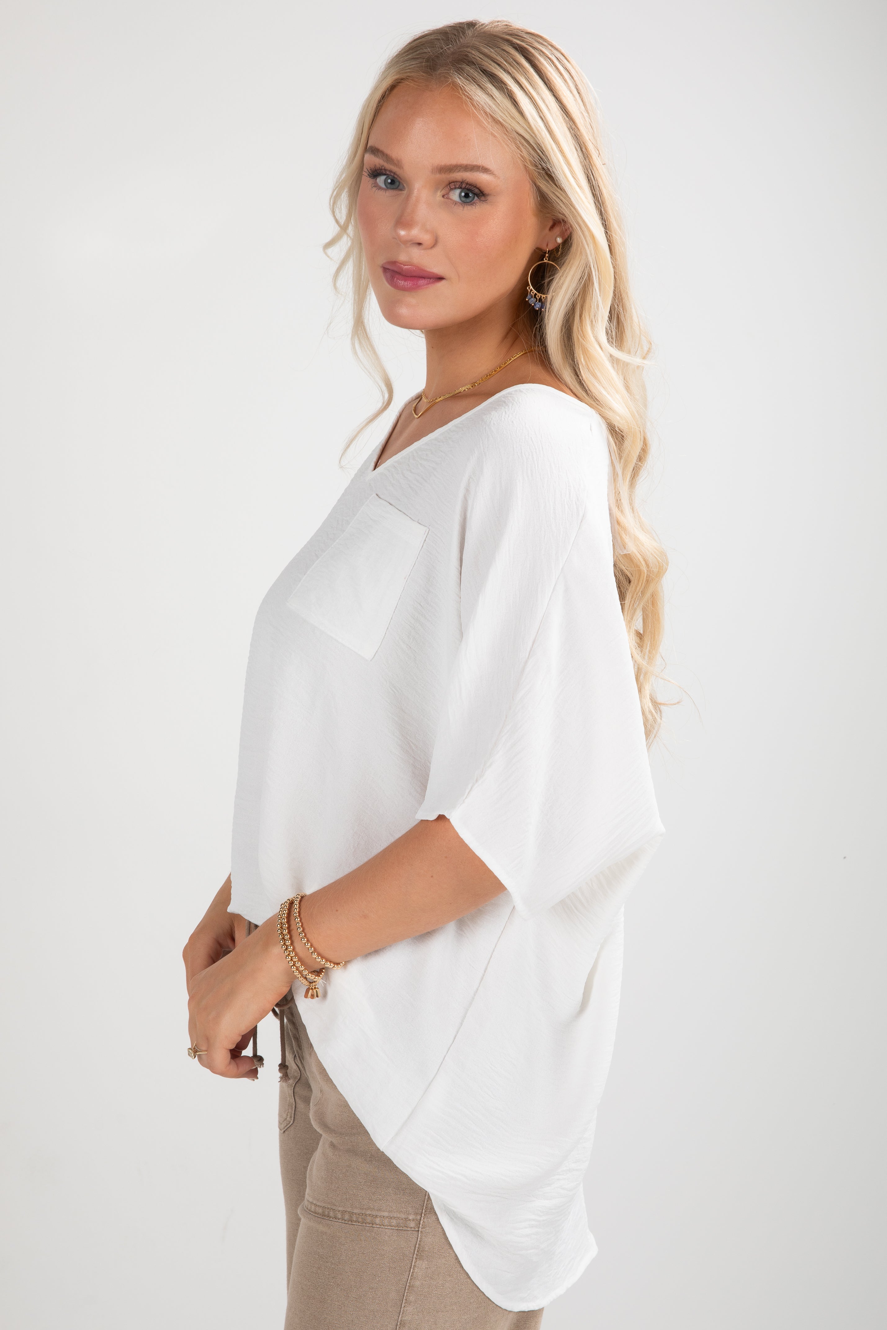 Keep It Cool Oversized Blouse - DU DEAL