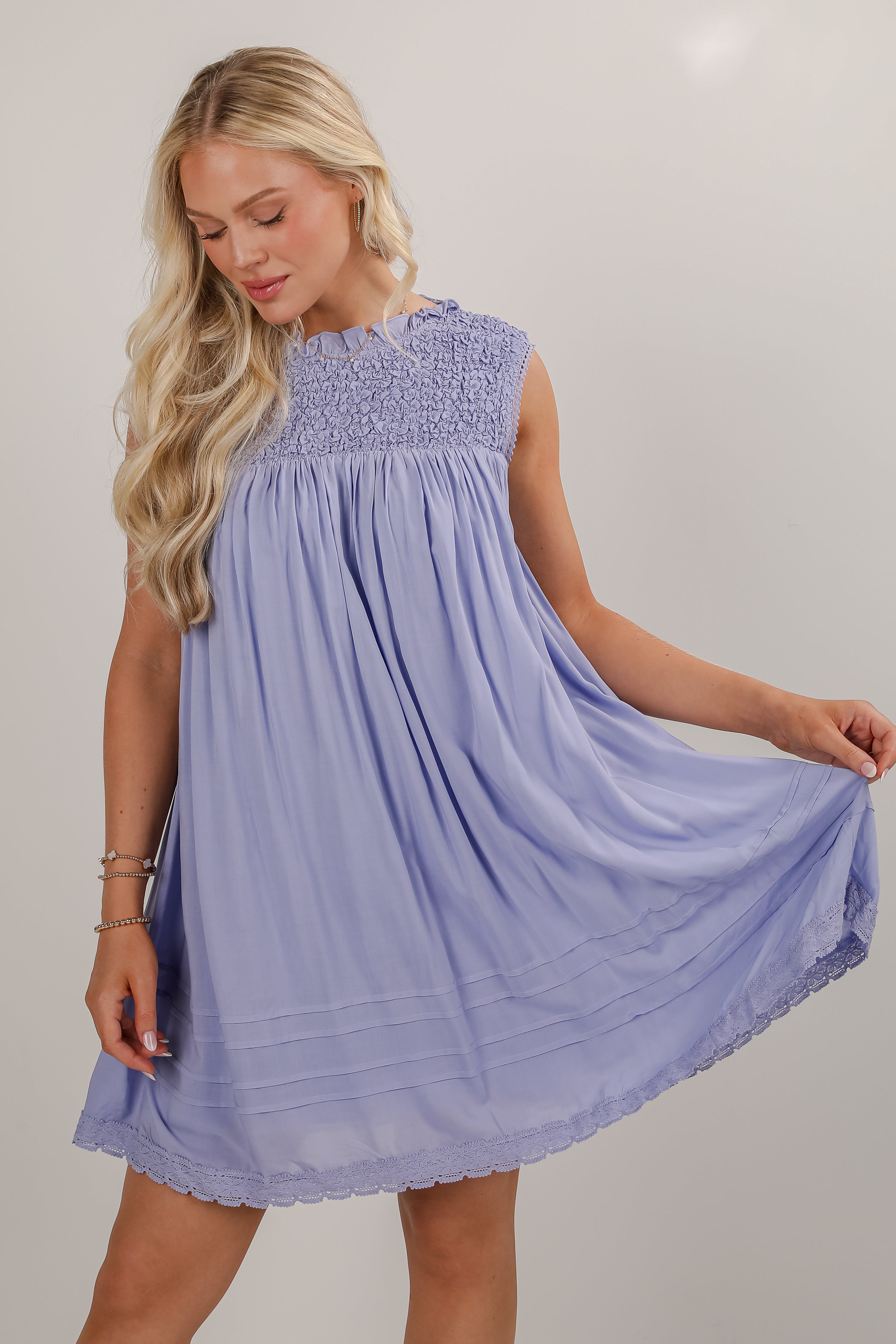 Something Sweet Lavender Mini Dress