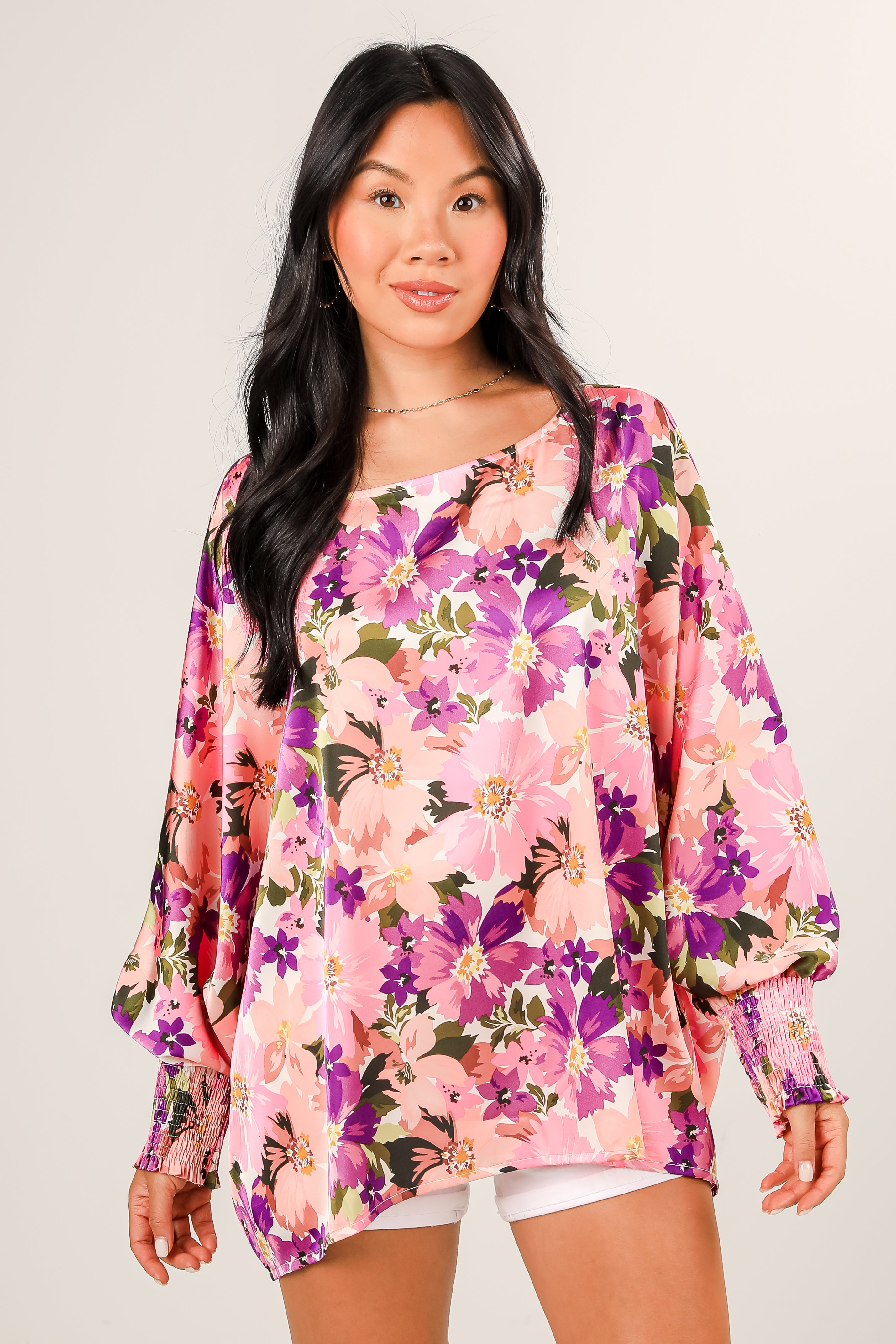 Extravagant Moment Pink Floral Blouse