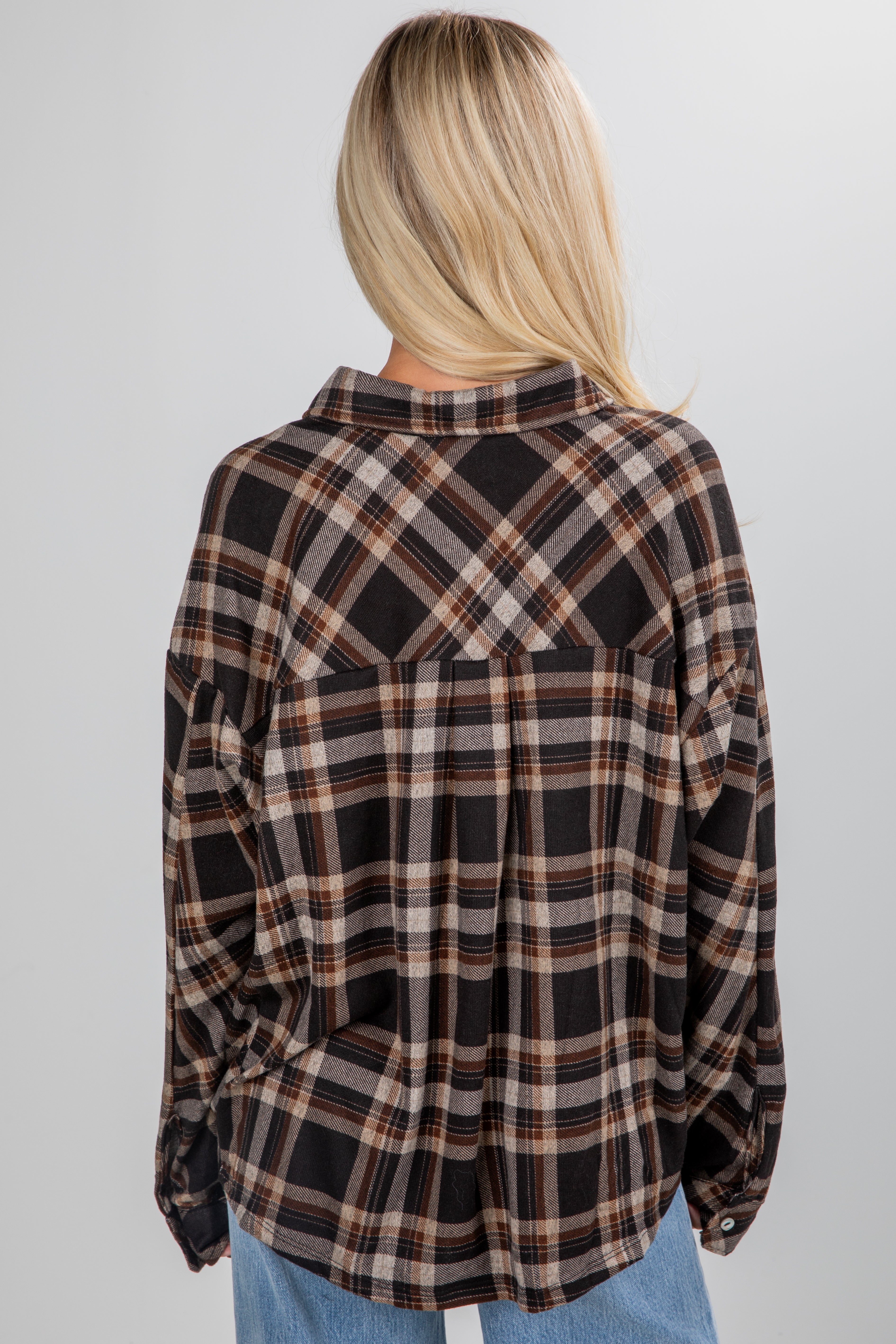Changing Leaves Brown Plaid Flannel