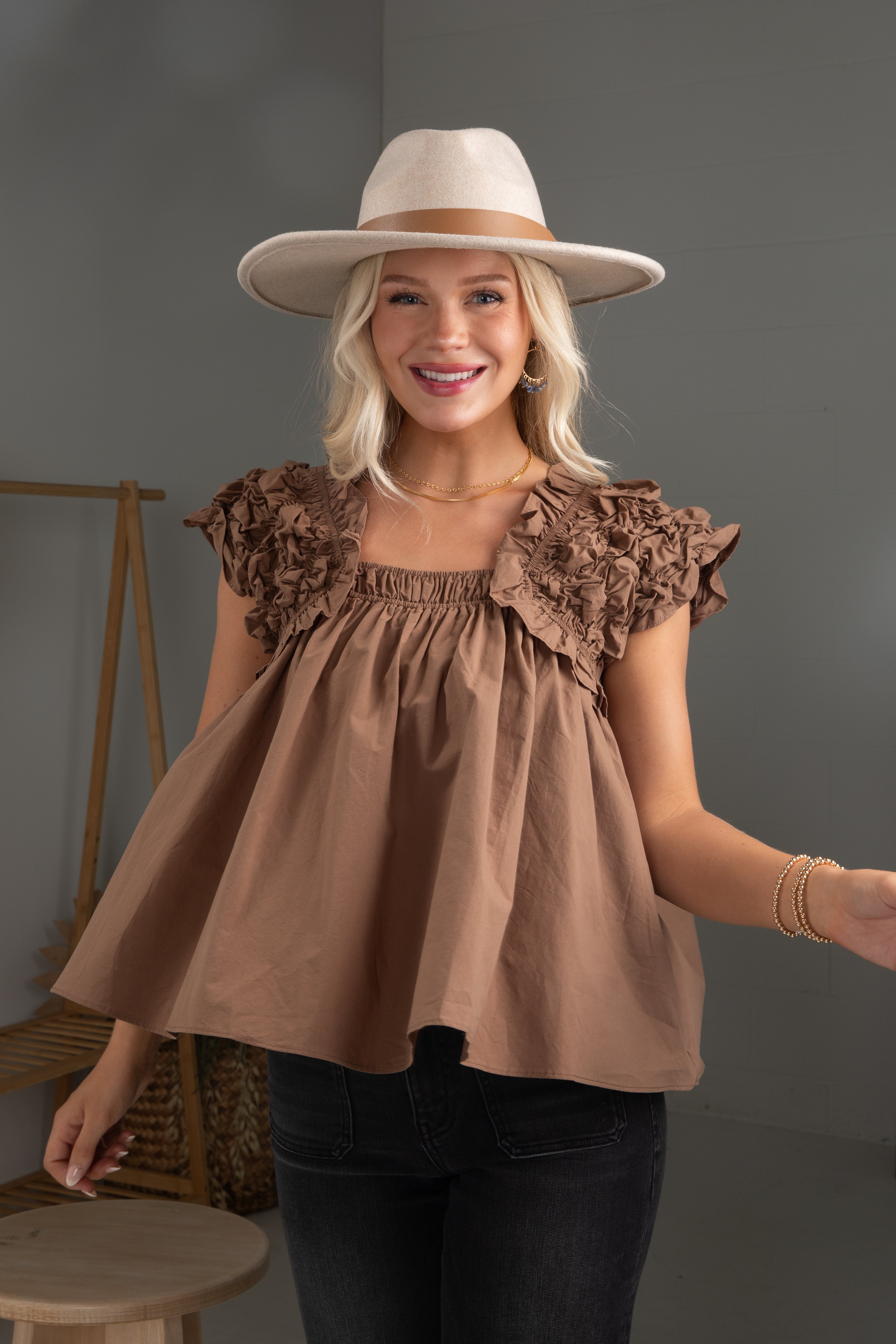 Find It Again Smocked Blouse