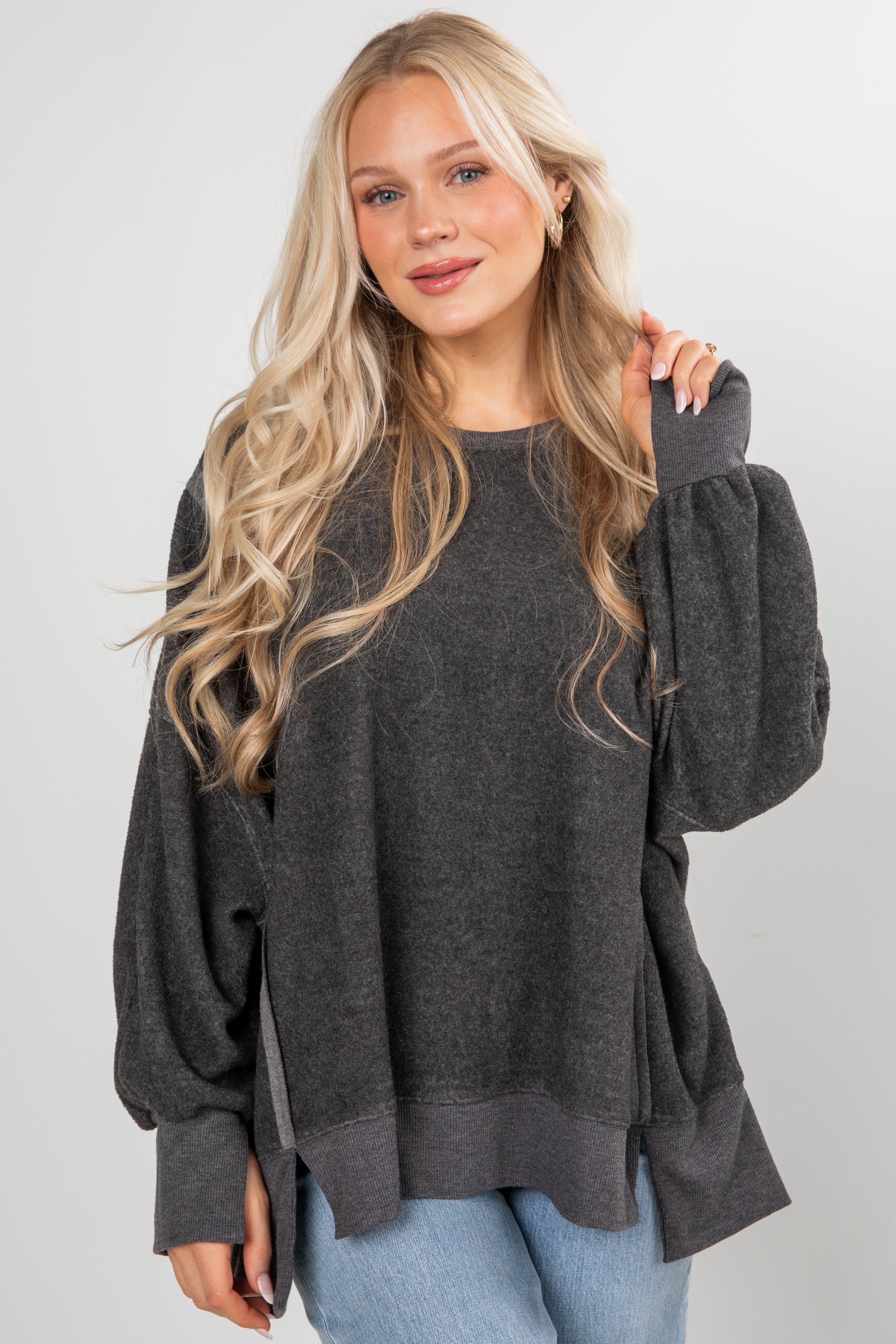 Snuggly Touch Soft Knit Oversized Pullover - DOORBUSTER