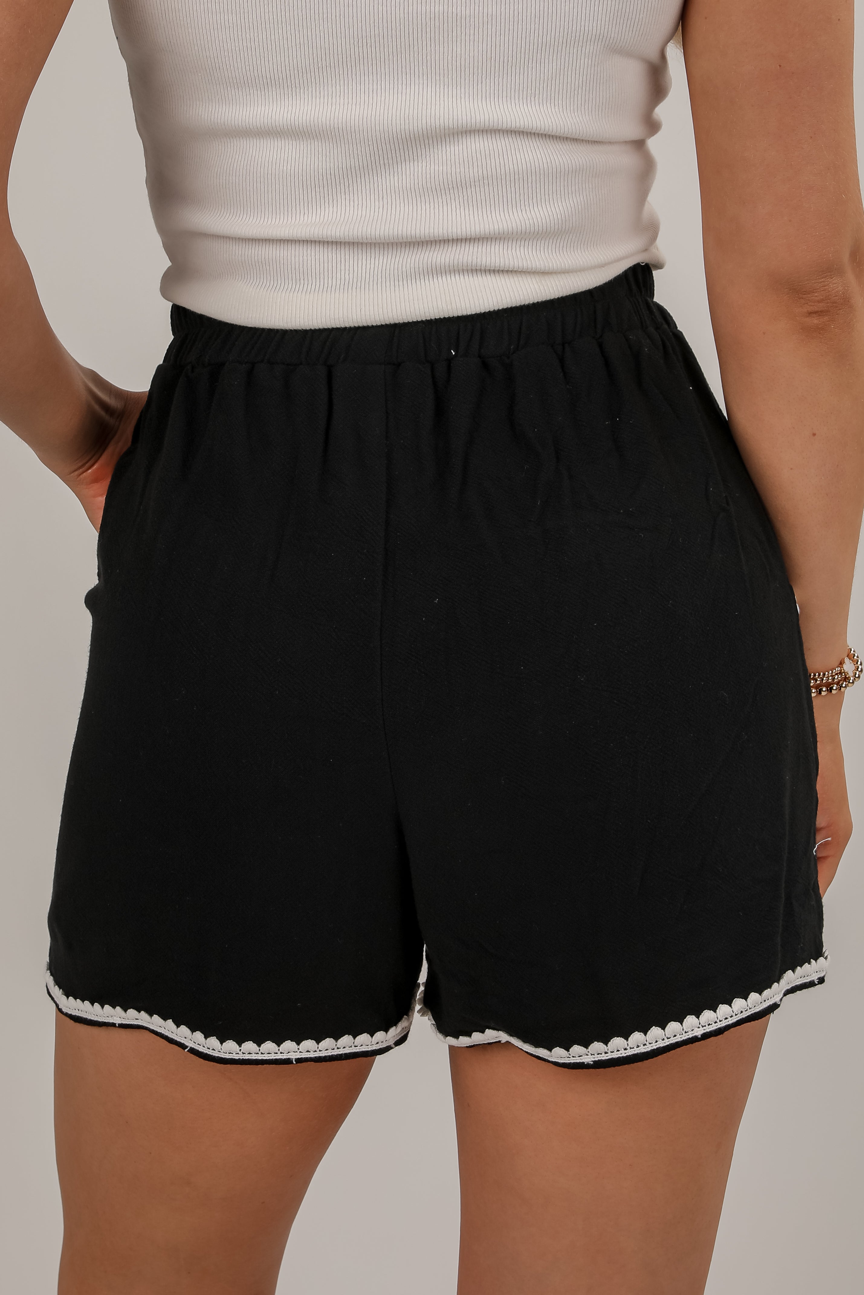 What You Want Black Shorts - DU DEAL